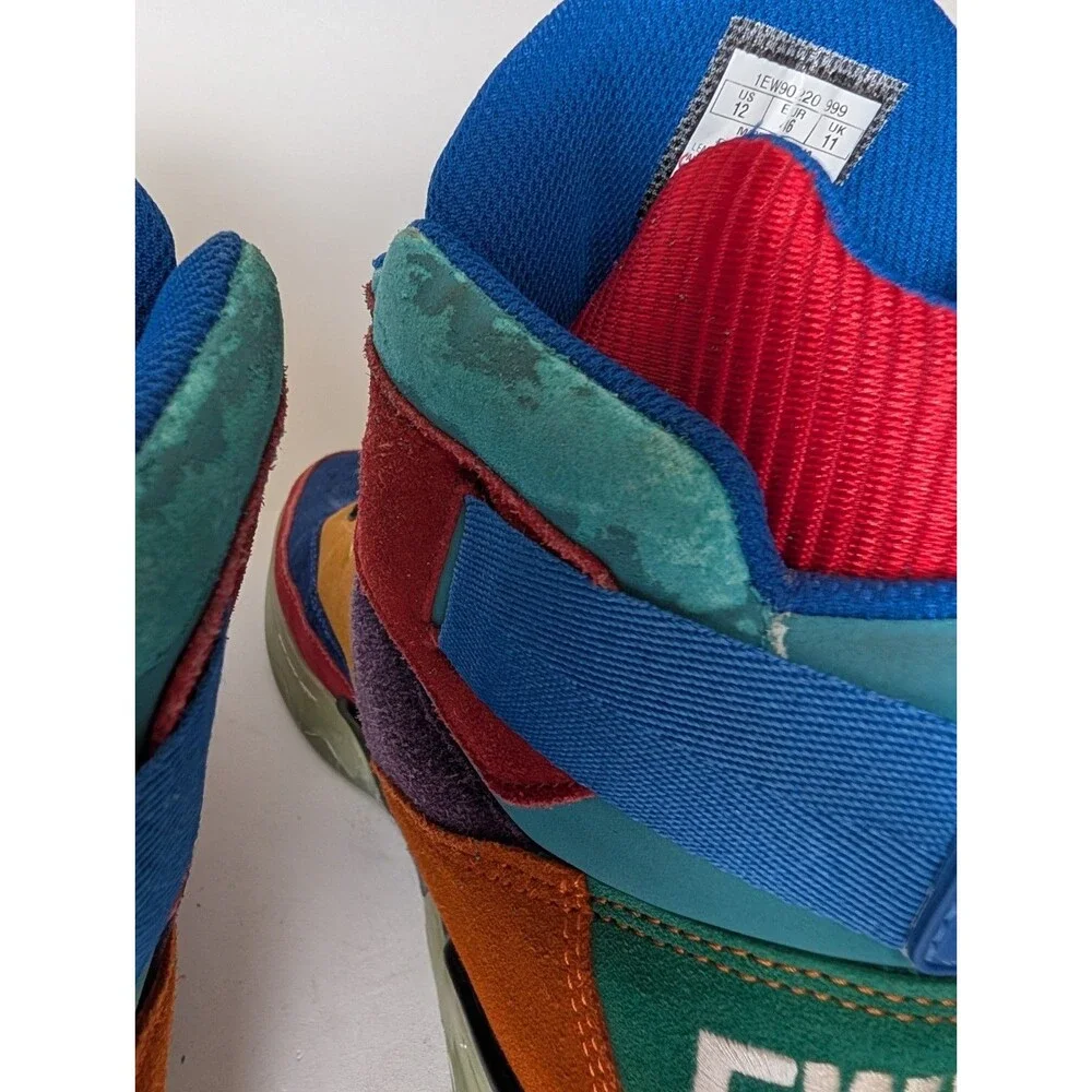 Patrick Ewing Athletics Remix Shoes 33 Hi Red Blue Gold Size 12 Limited Edition